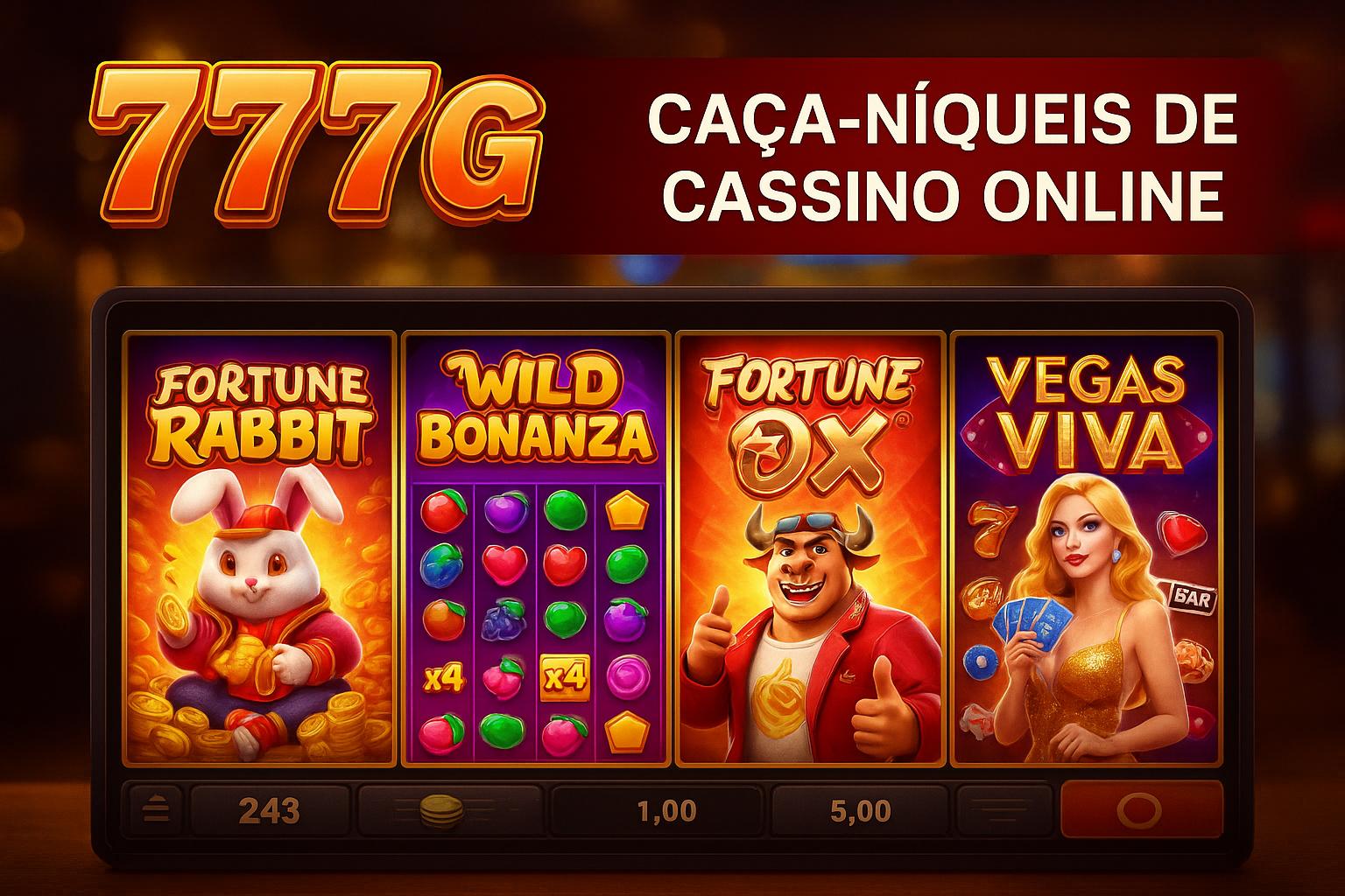 Explore o mundo das slot machines no 777G Casino
